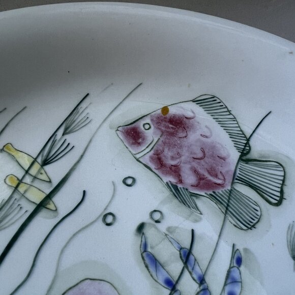 Arabia Finland Crayfish Hand Painted Single Deep Dinner Plate Anja Juurikkala - Picture 8 of 9